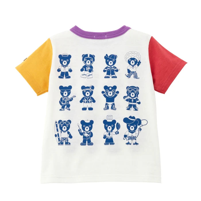 미키하우스 티셔츠 일본 키즈 반팔 블랙 쿠마 푸치 2컬러