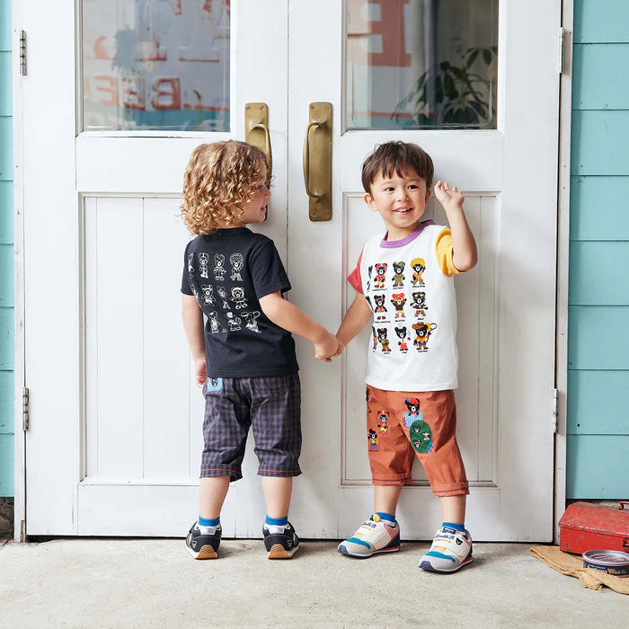 미키하우스 티셔츠 일본 키즈 반팔 블랙 쿠마 푸치 2컬러