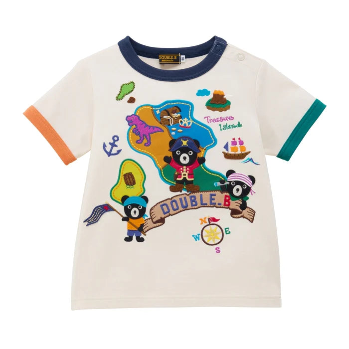 미키하우스 티셔츠 일본 키즈 유아 반팔티 쥬라식 공원 테마 어레인지