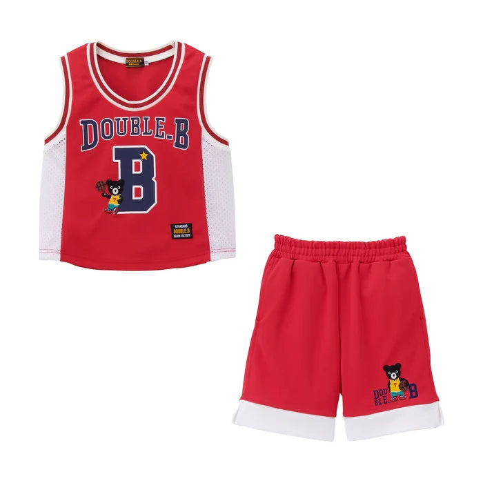 미키하우스 티셔츠 일본 키즈 반팔 바지 트레이닝 세트 더블비