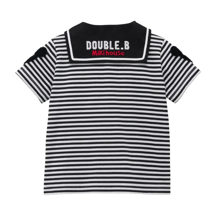 Mickey House Kids T-shirt Japanese Toddler Short Sleeve Polo Shirt Blouse Logo Embroidery 2 Colors 