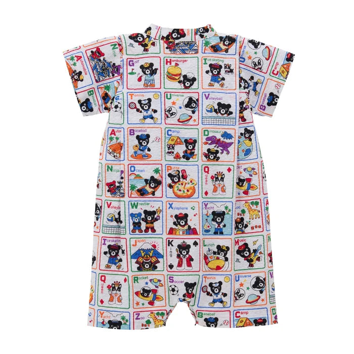 미키하우스 티셔츠 일본 키즈 유아 신생아 바디수트 일체형 카툰 알파벳