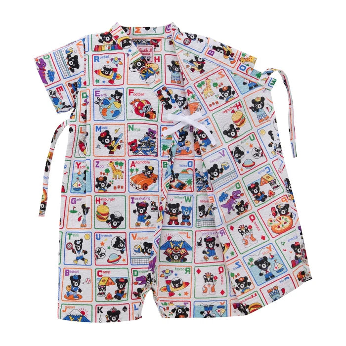 미키하우스 티셔츠 일본 키즈 유아 신생아 바디수트 일체형 카툰 알파벳