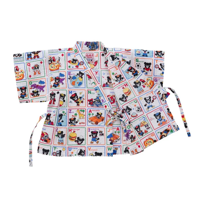 미키하우스 티셔츠 일본 키즈 유아 반팔 반바지 세트 알파벳 쿠마 카툰 디자인