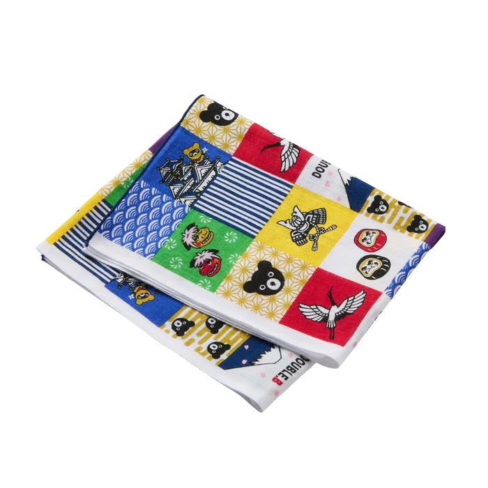 미키하우스 손수건 일본 키즈 타올 손날염 프린트 테누구이 재팬시리즈 3컬러