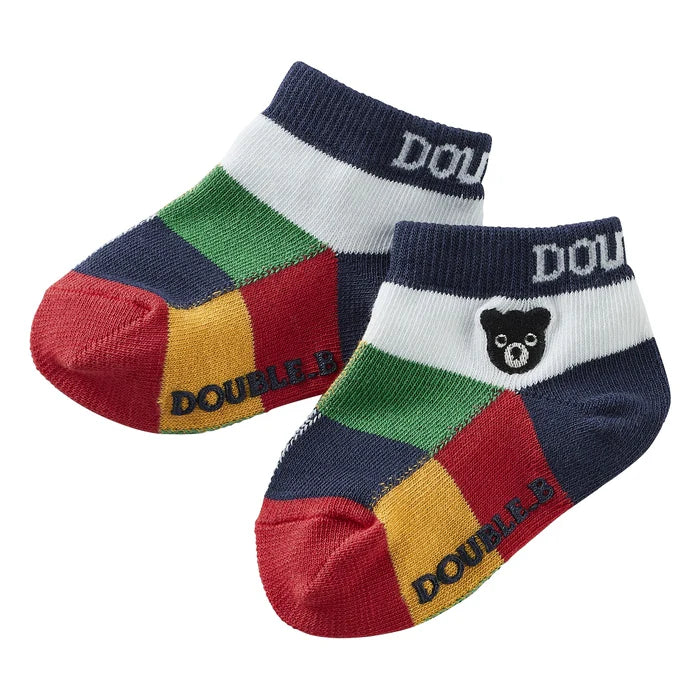 미키하우스 양말 일본 키즈 유아 삭스 쿨맥스 로우컷 더블비 3컬러