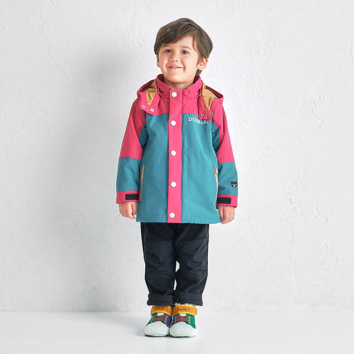 미키하우스 바지 일본 키즈 유아 긴바지 무릎 패치 프리스 팬츠 2컬러