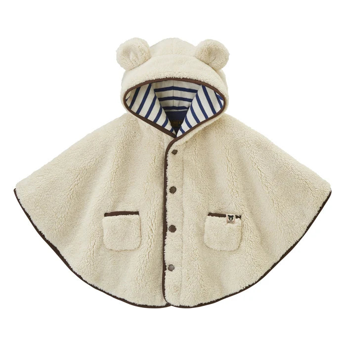 미키하우스 망토 일본 키즈 아기 케이프 플리스 양털 귀디자인