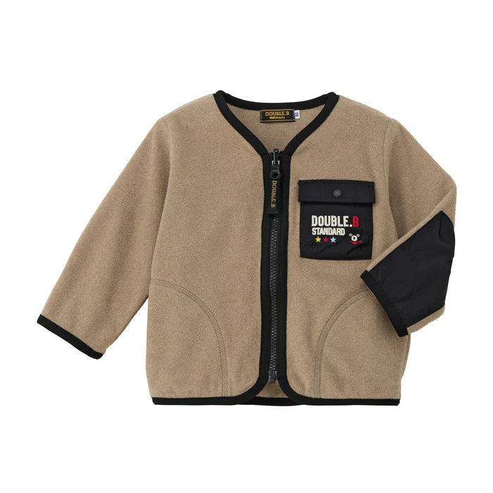 미키하우스 가디건 일본 키즈 유아 카디건 더블비 스탠다드 양털 포인트 2컬러