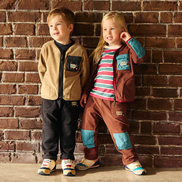 미키하우스 가디건 일본 키즈 유아 카디건 더블비 스탠다드 양털 포인트 2컬러