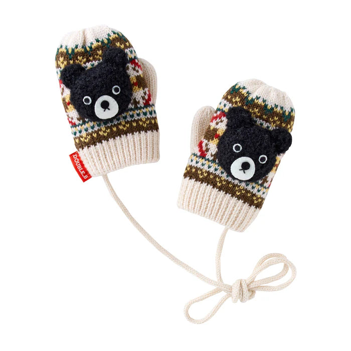 미키하우스 장갑 일본 더블비 미튼 벙어리 글러브 3컬러