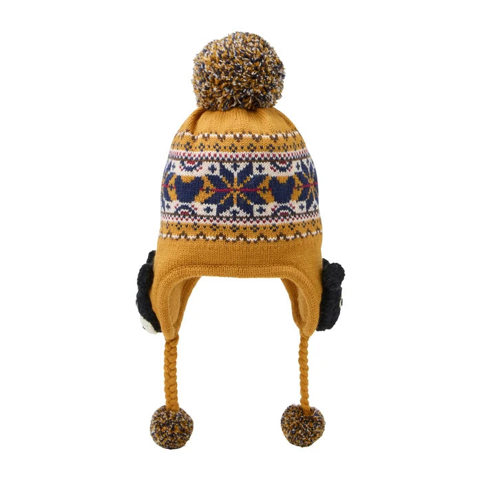 미키하우스 모자 일본 더블비 니트 귀달이 방울 3컬러