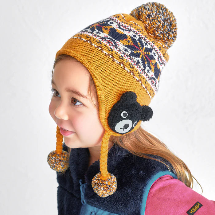 미키하우스 모자 일본 더블비 니트 귀달이 방울 3컬러