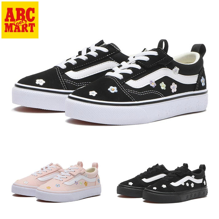 반스 키즈 신발 일본 클래식 올드스쿨 플라워 포인트 스니커즈 V36PS 3컬러