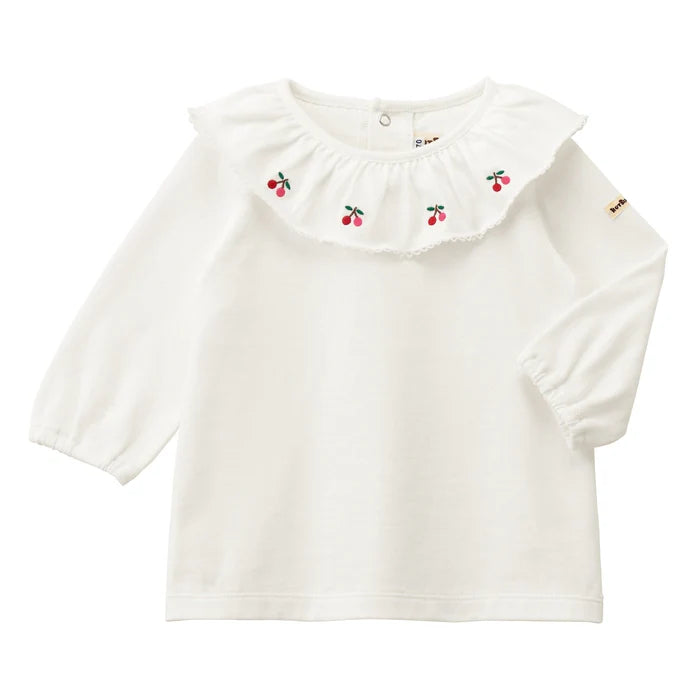 미키하우스 티셔츠 일본 키즈 유아 긴팔티 핫비스킷 체리 디자인