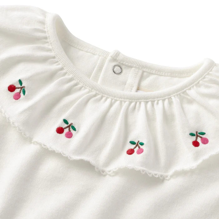 미키하우스 티셔츠 일본 키즈 유아 긴팔티 핫비스킷 체리 디자인