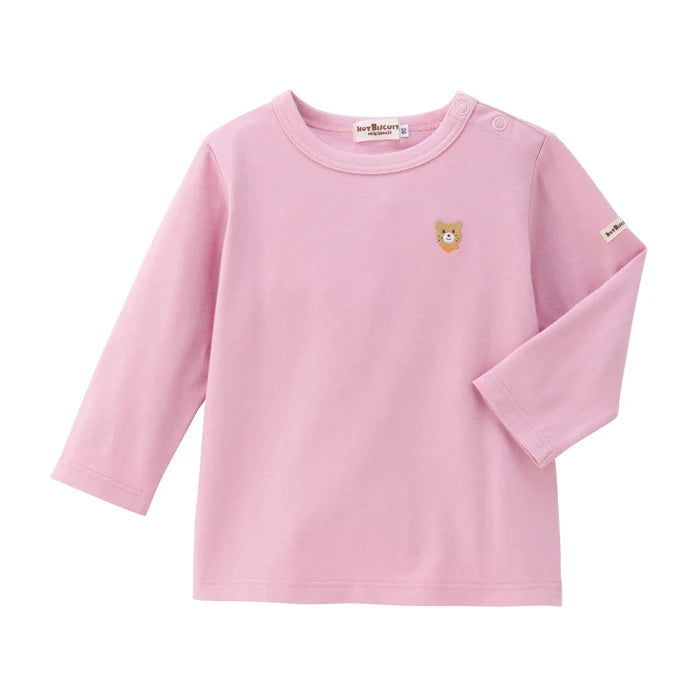 미키하우스 티셔츠 일본 키즈 긴팔 원포인트 자수 7컬러