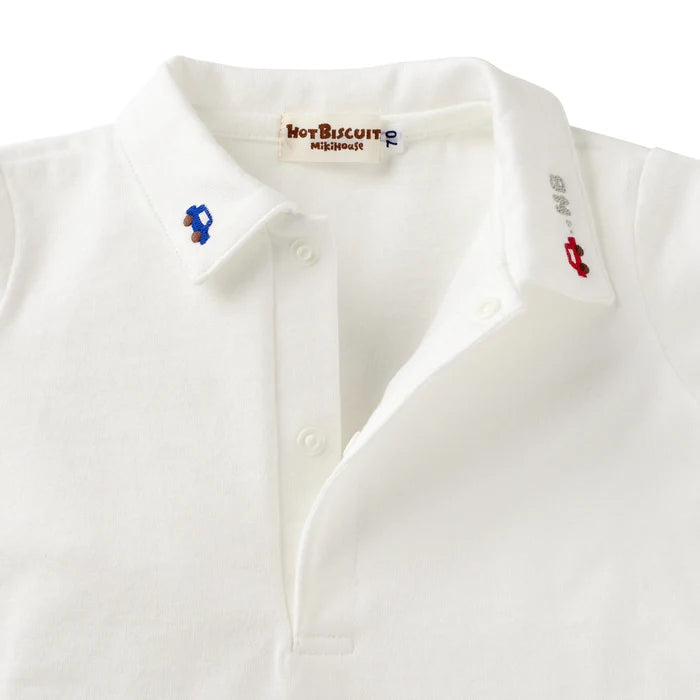 미키하우스 티셔츠 일본 키즈 긴팔  핫비스킷 자동차 폴로 셔츠