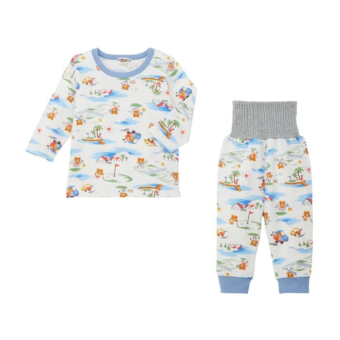 미키하우스 티셔츠 일본 키즈 잠옷 핫비스킷 긴팔 세트