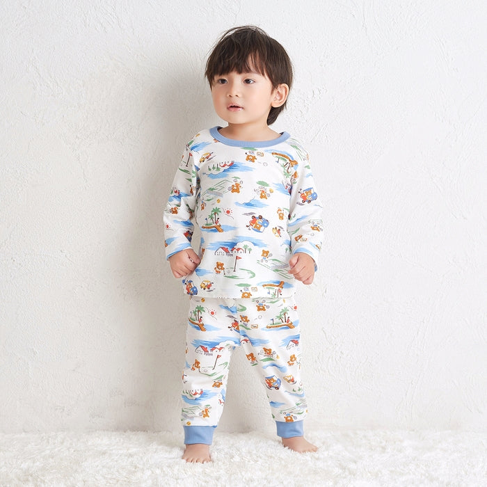 미키하우스 티셔츠 일본 키즈 잠옷 핫비스킷 긴팔 세트