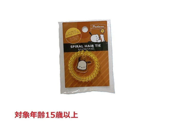 산리오 머리끈 일본 다이소 나선형 캐릭터 헤어 고무 4컬러