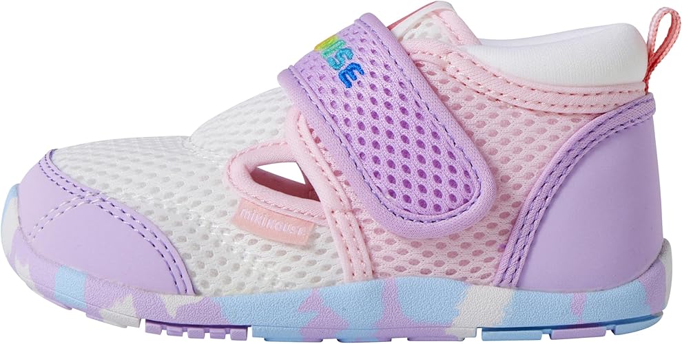 미키하우스 신발 일본 키즈 아기 샌들 레인보우 로고 찍찍이 3컬러