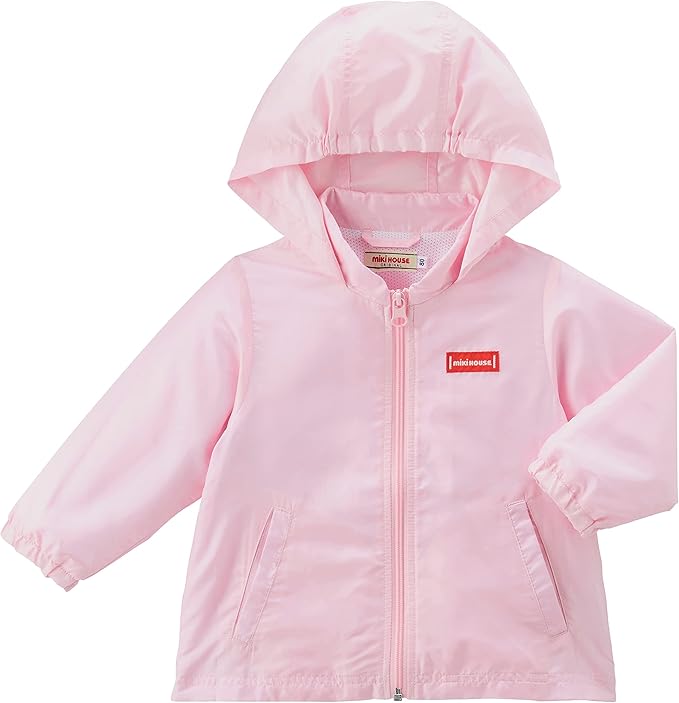 미키하우스 자켓 일본 키즈 바람막이 긴팔 무지 로고 2컬러