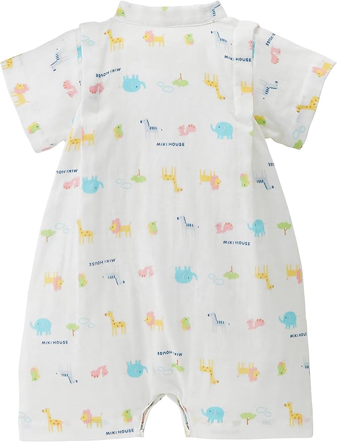 미키하우스 티셔츠 일본 바디수트 신생아 아기 반팔 진베이 유카타 디자인 4컬러