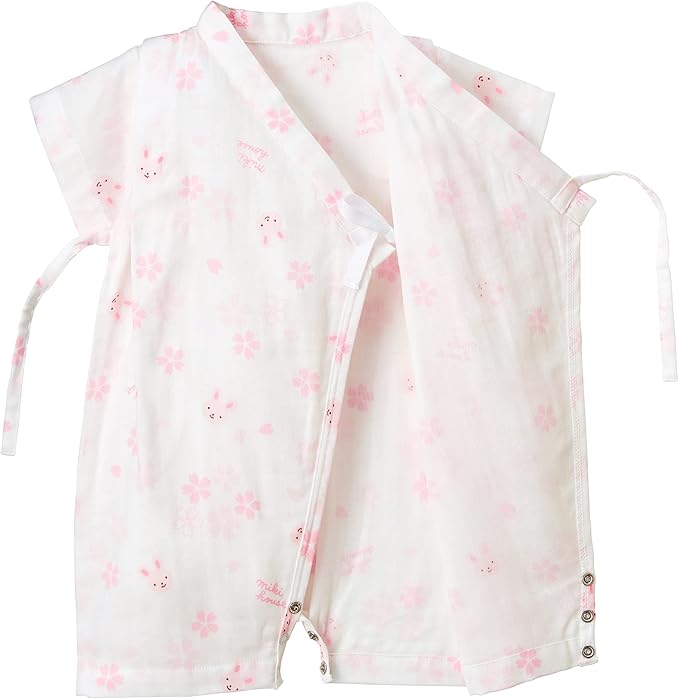 미키하우스 티셔츠 일본 바디수트 신생아 아기 반팔 진베이 유카타 디자인 4컬러