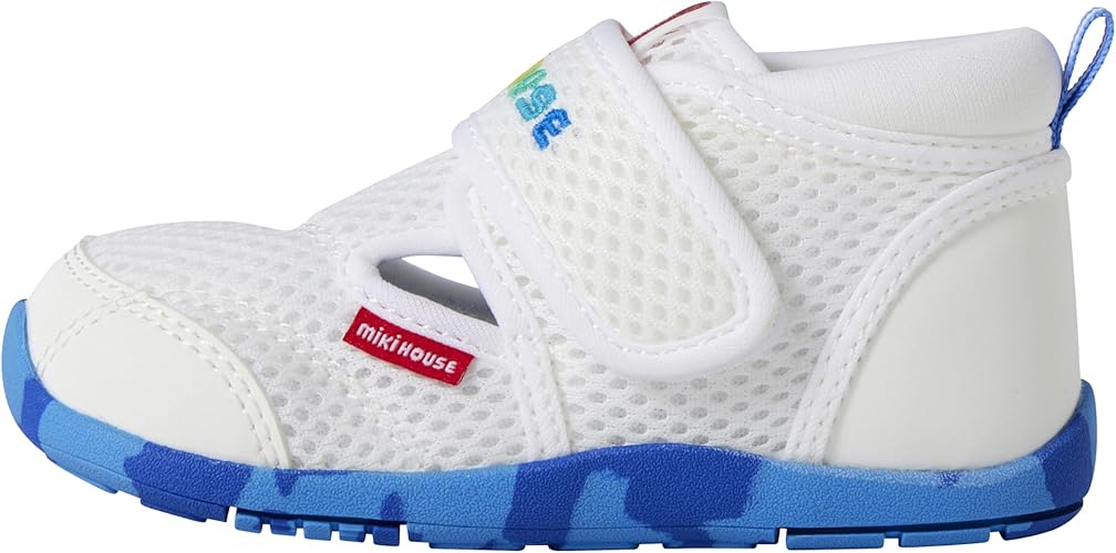 미키하우스 신발 일본 키즈 아기 샌들 레인보우 로고 찍찍이 3컬러