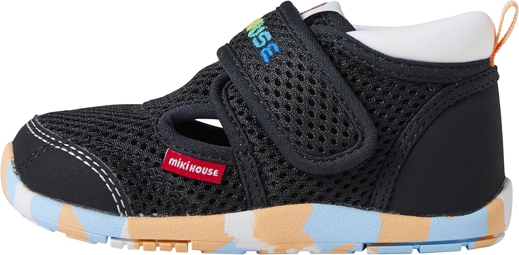 미키하우스 신발 일본 키즈 아기 샌들 레인보우 로고 찍찍이 3컬러