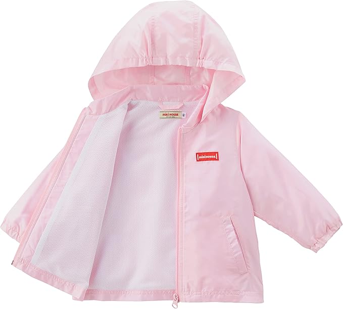 미키하우스 자켓 일본 키즈 바람막이 긴팔 무지 로고 2컬러