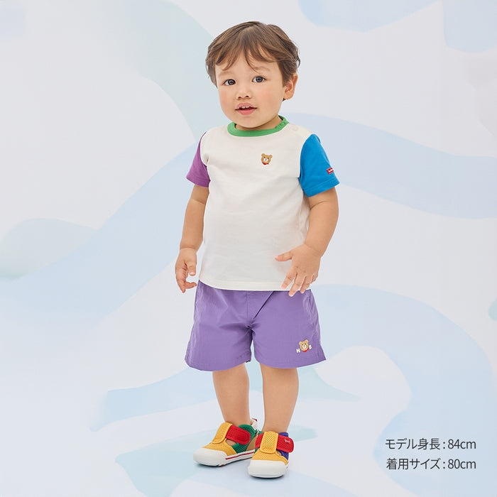 미키하우스 키즈 바지 일본 반바지 핫비스킷 5부 원포인트 자수 3컬러