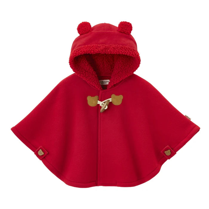 미키하우스 망토 일본 키즈 아기 케이프 핫비스킷 플리스 3컬러