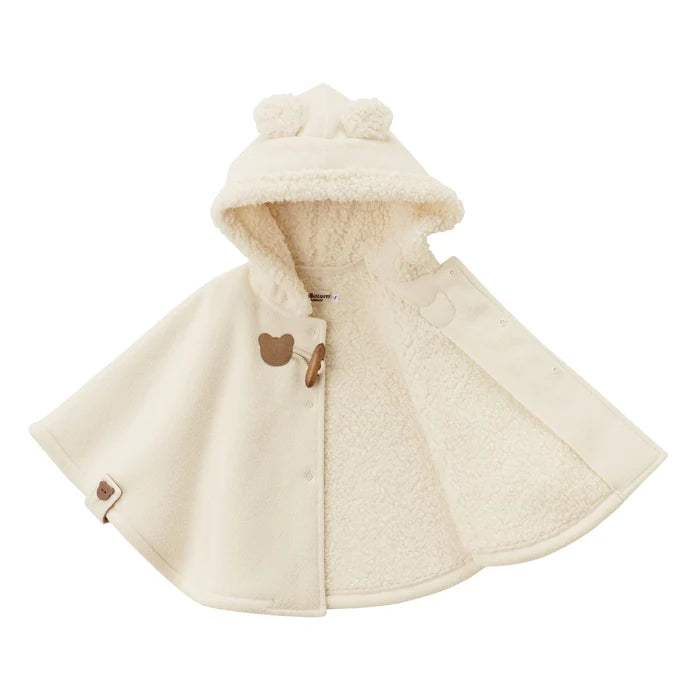 미키하우스 망토 일본 키즈 아기 케이프 핫비스킷 플리스 3컬러