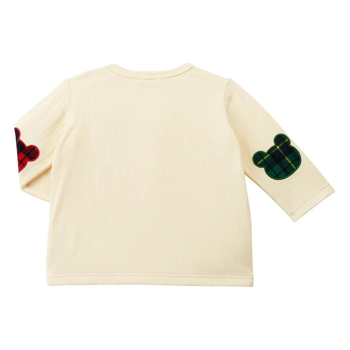 미키하우스 티셔츠 일본 키즈 긴팔 핫비스킷 엘보패치 2컬러