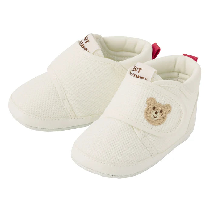 미키하우스 신발 일본 키즈 아기 걸음마 운동화 포인트 자수 2컬러