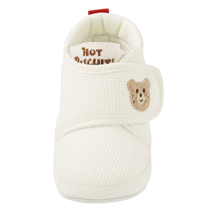 미키하우스 신발 일본 키즈 아기 걸음마 운동화 포인트 자수 2컬러