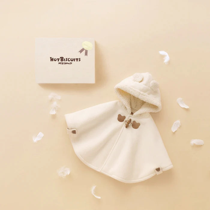 미키하우스 망토 일본 키즈 유아 아기 케이프 핫비스킷 플리스 더블 3컬러