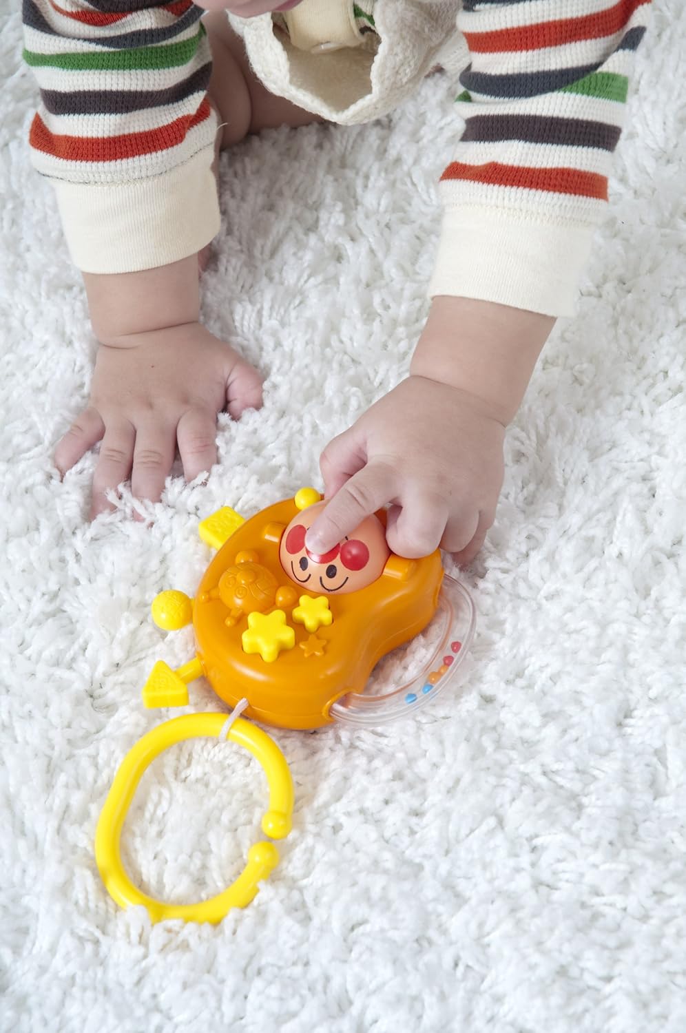 호빵맨 딸랑이 일본 신생아 바스락 바스락 손가락 놀이