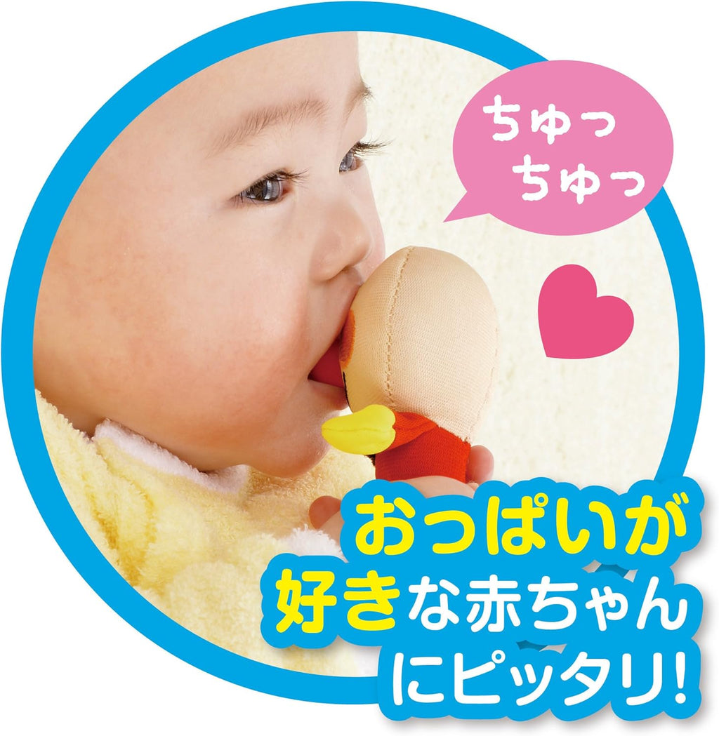 호빵맨 딸랑이 일본 신생아 반다이 베이비라보 카미 츄츄