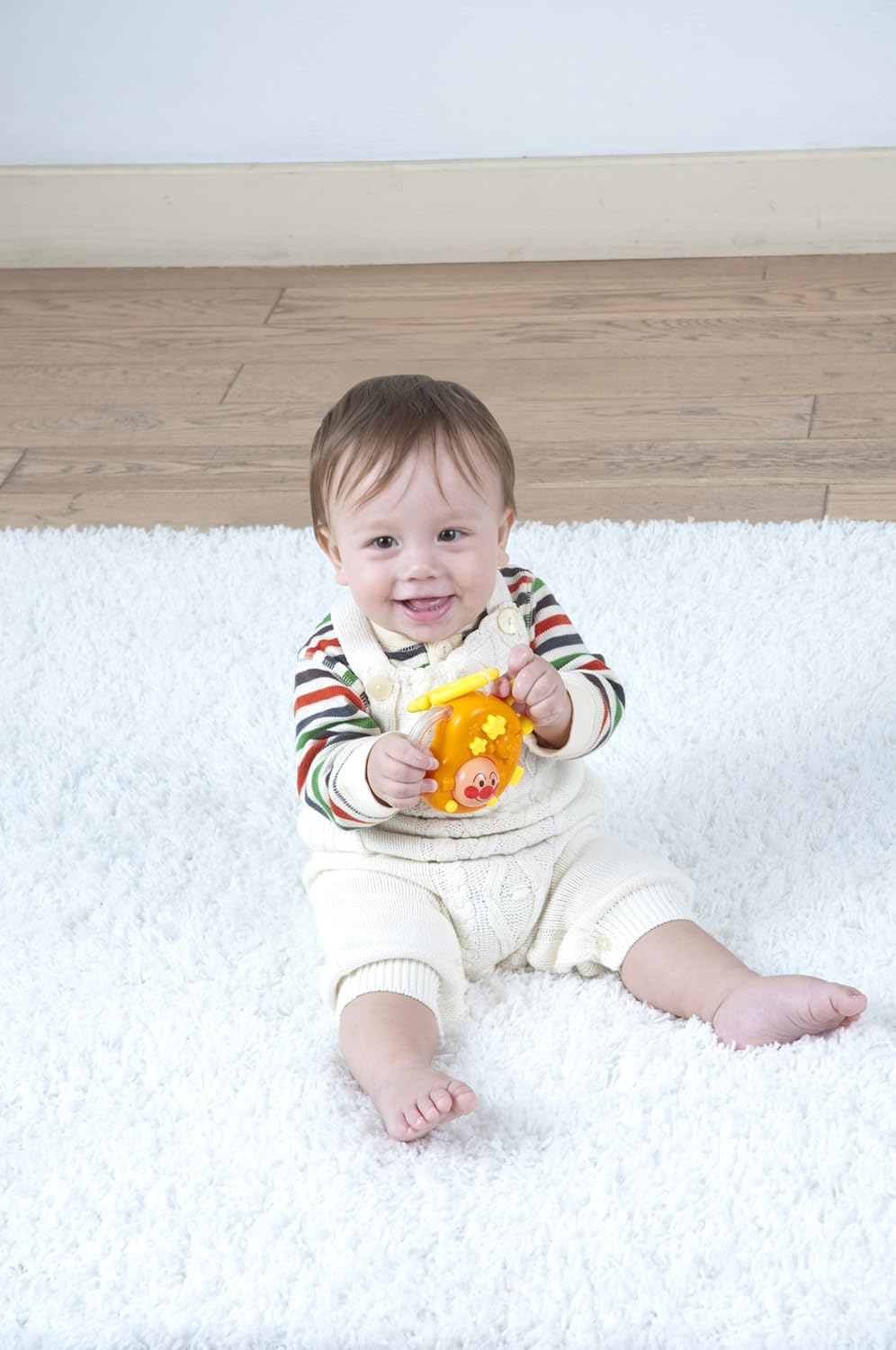 호빵맨 딸랑이 일본 신생아 바스락 바스락 손가락 놀이