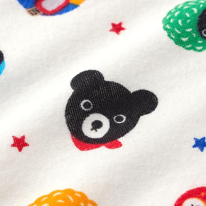 미키하우스 티셔츠 일본 키즈 유아 민소매 곰돌이 패턴 나시