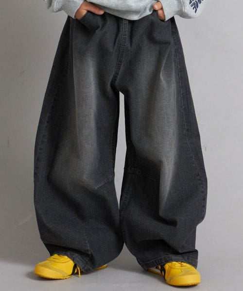 페어마논 키즈 바지 일본 PAIR MANON 커브드 데님 팬츠 6컬러