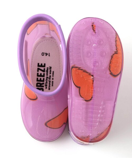 브리즈 키즈 신발 일본 유아 레인부츠 4가지 무늬 공룡 자동차 디자인 4컬러