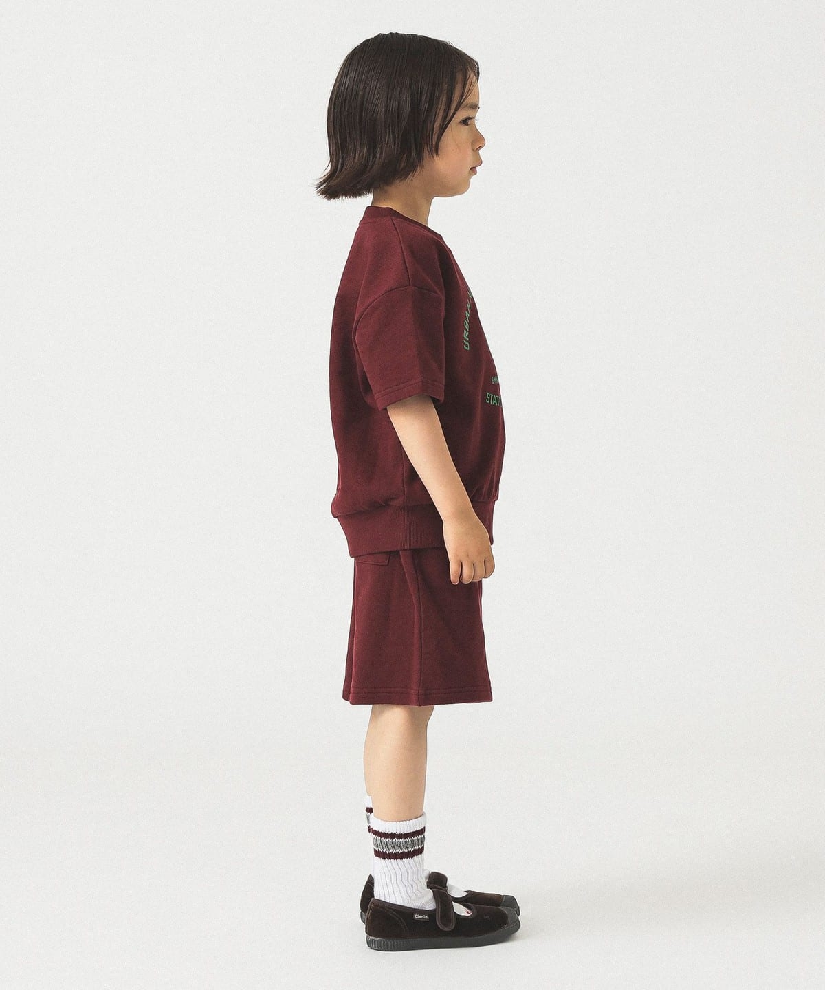 빔즈 키즈 티셔츠 일본 Beams 유아 반팔티 프론트 프린트 하프 디자인 2컬러