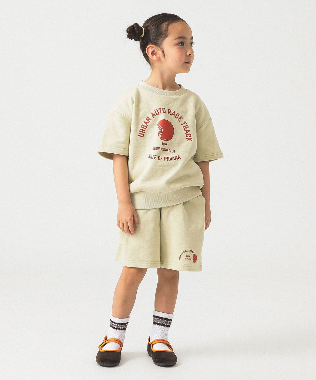 빔즈 키즈 티셔츠 일본 Beams 유아 반팔티 프론트 프린트 하프 디자인 2컬러