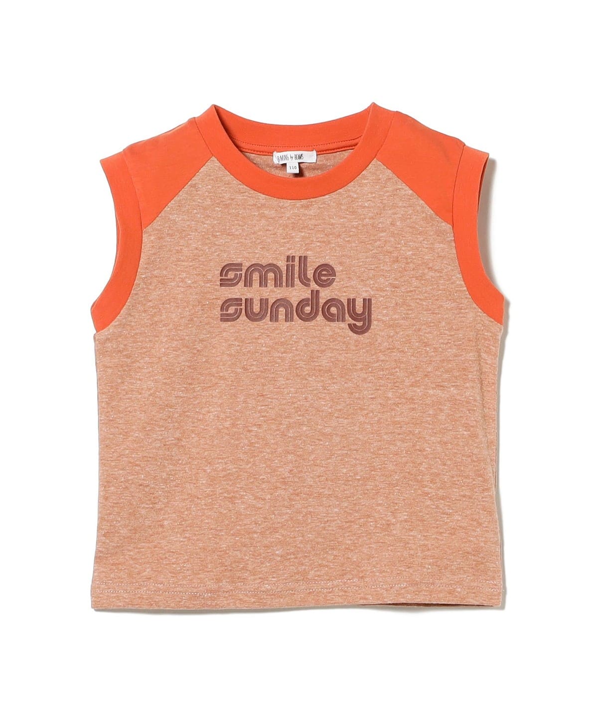 빔즈 키즈 티셔츠 일본 Beams 유아 반팔티 라글란 민소매 로고 디자인 2컬러