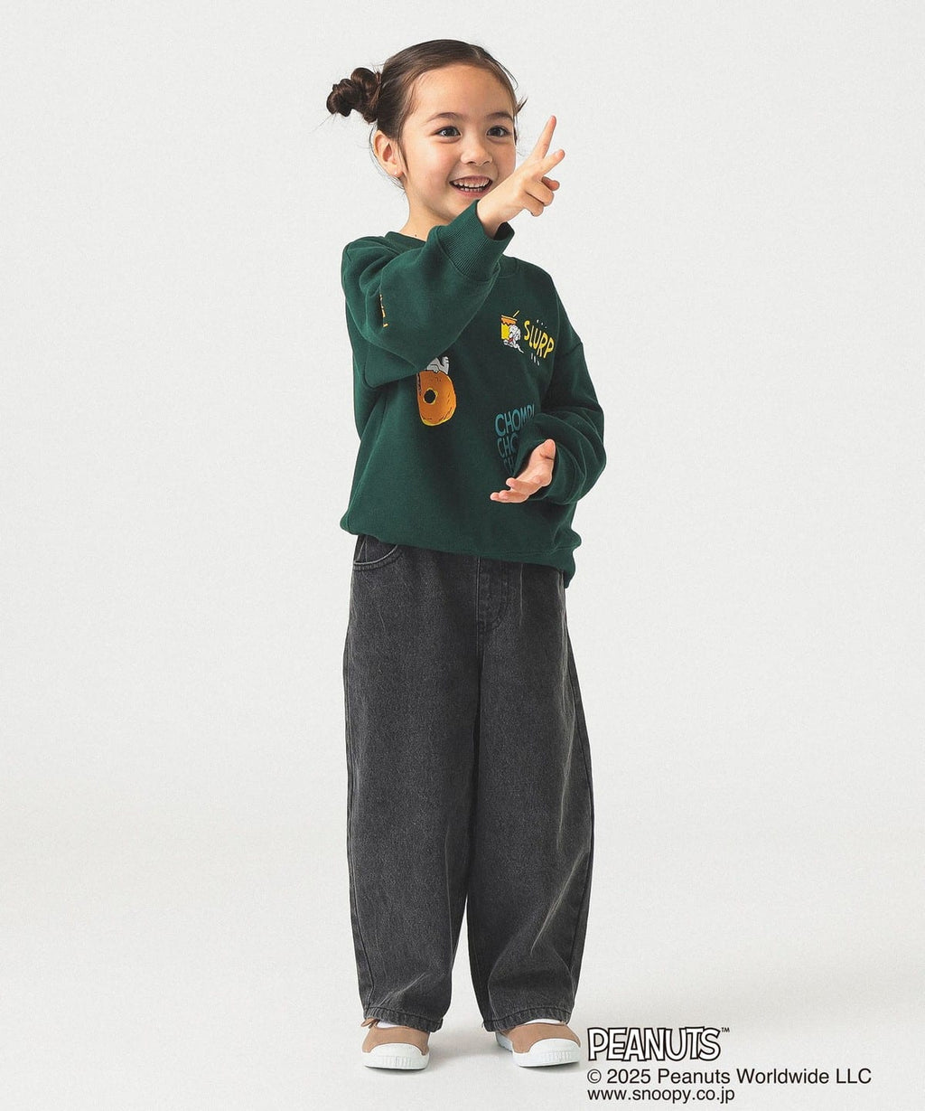 빔즈 키즈 티셔츠 일본 Beams 유아 맨투맨 스누피 피넛 프린트 2컬러