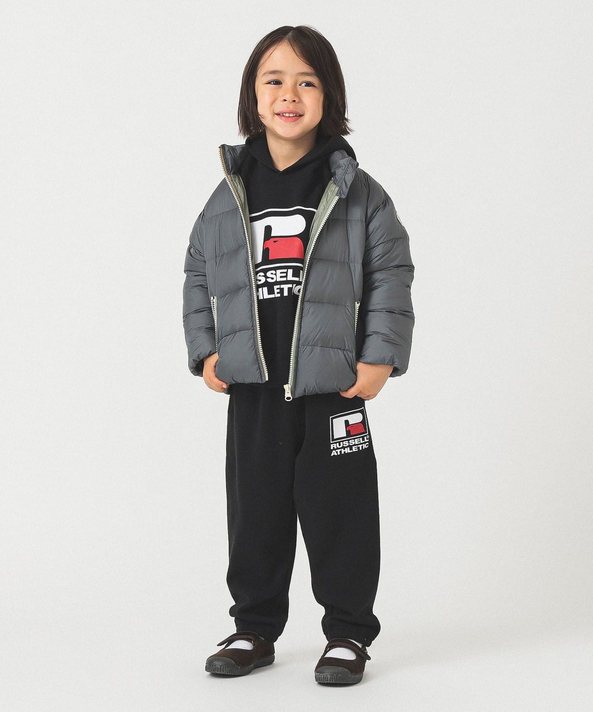 빔즈 키즈 패딩 일본 Beams 포켓터블 다운 블루종 2025FW 2컬러